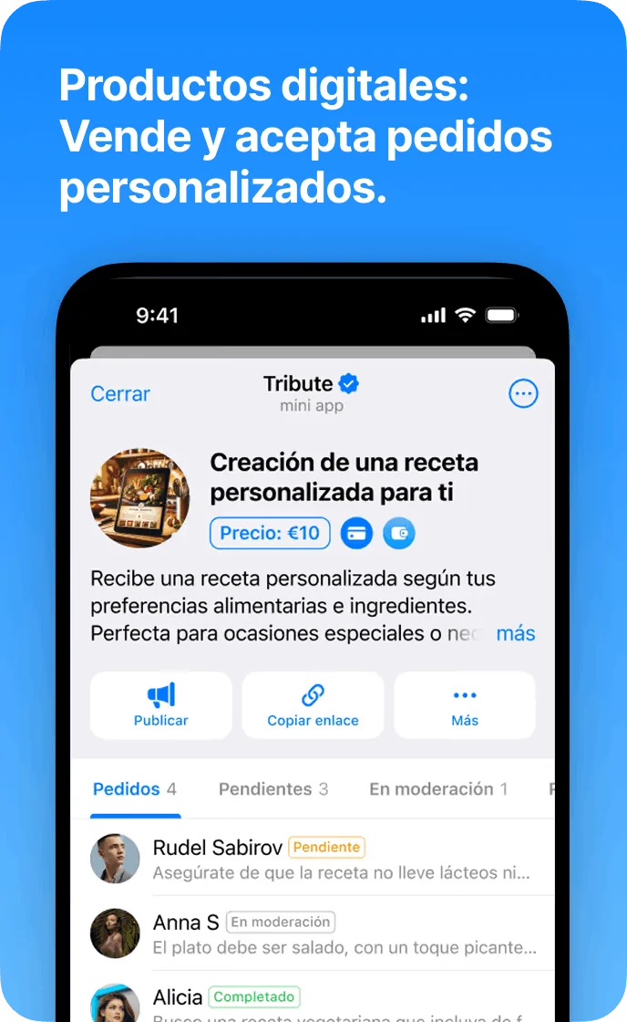 Digital Products: sell and accept custom orders