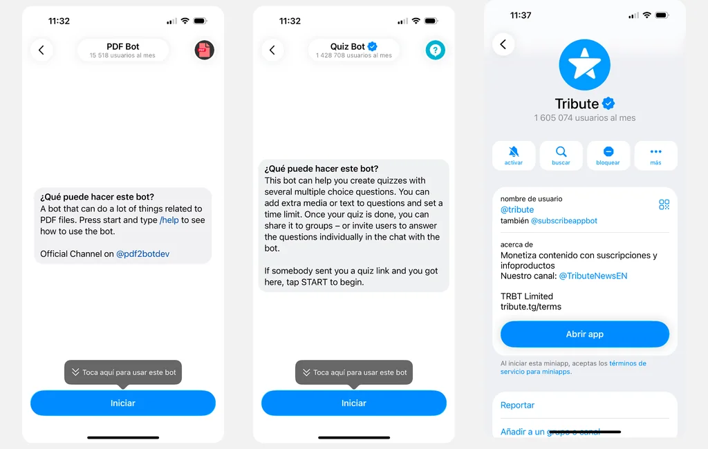 Los mejores bots de Telegram