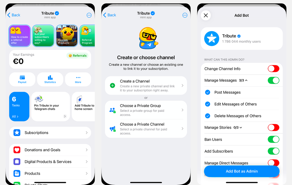 How to Create a Paid Subscription for a Telegram Channel or Group Using Tribute